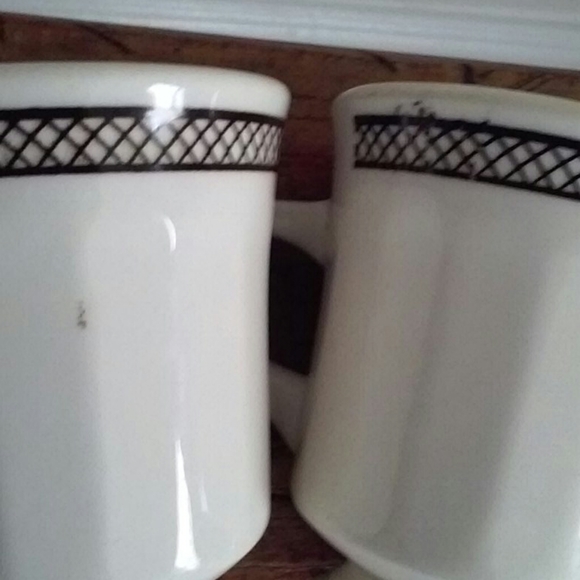 Vintage Buffalo Oneida Restaurant Ware Footed Coffee Cup Mug Brown Stripe 2 - Picture 10 of 12